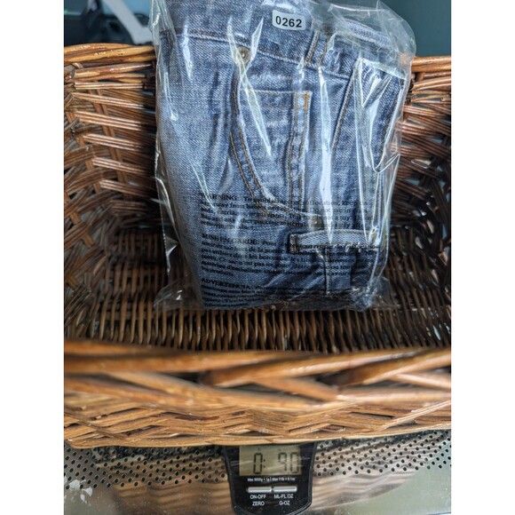 Guess Distressed Cutoff Denim Jean Shorts 24 (Actual 25) Raw Hem Y2K Button Fly - Picture 11 of 11